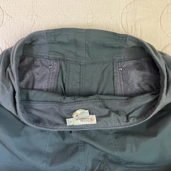 Royal Robbins Pants, Sz. M, Olive Green, pockets, adjustable length - Picture 9 of 16